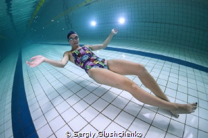 Swimmer-freediver by Sergiy Glushchenko 